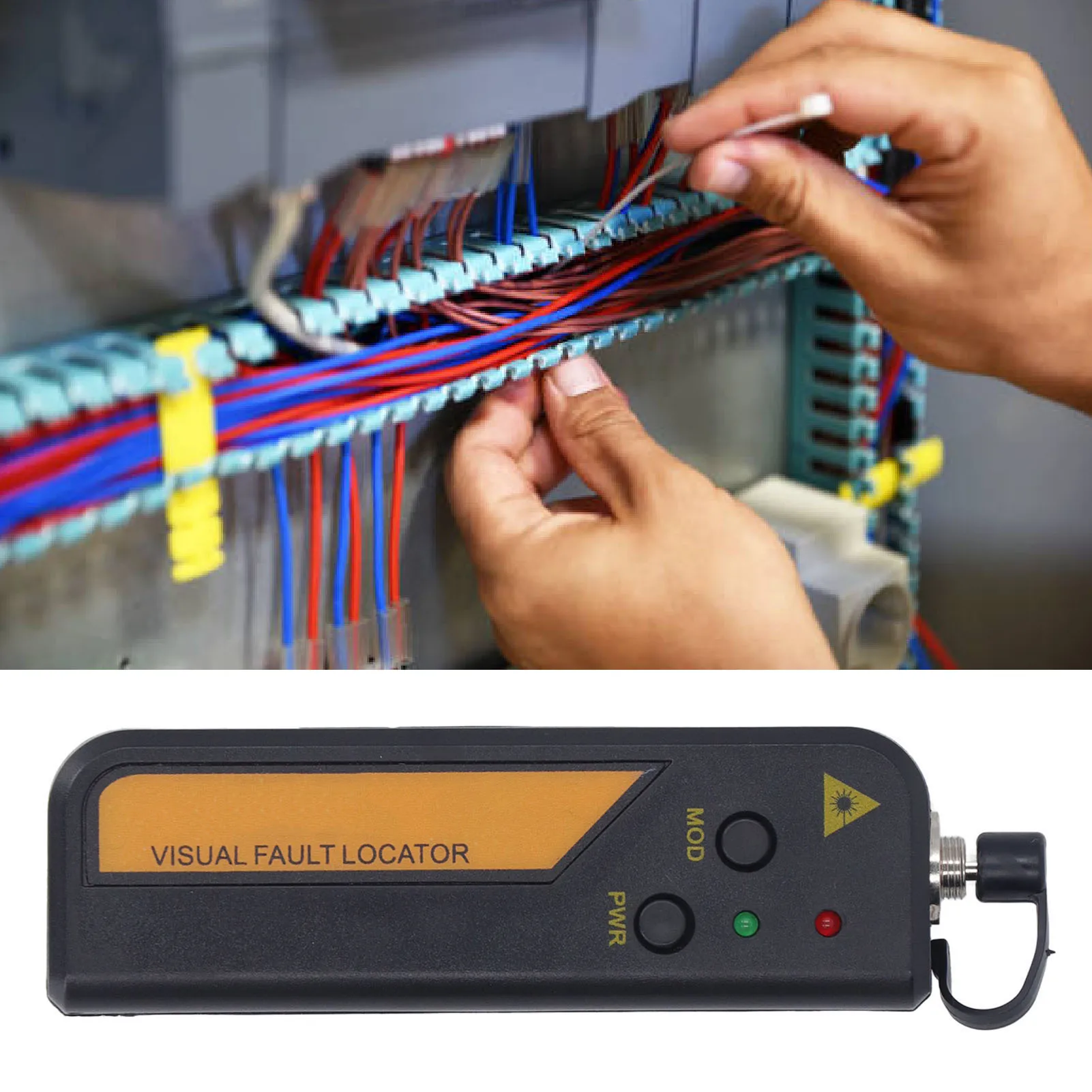 Localizador visual de falhas de fibra óptica, 20km, caneta de luz vermelha vfl, manutenção de rede, portátil, alta estabilidade, testador de fonte de fibra óptica