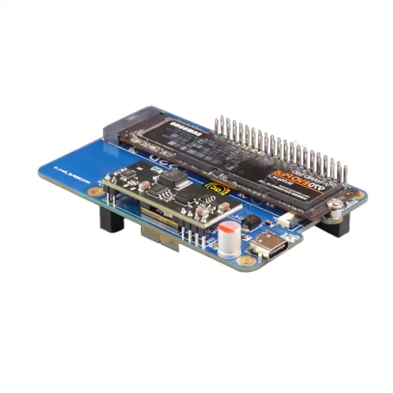 Imagem -02 - Poe Raspberry pi Pcie para M.2 Nvme Ssd Placa Adaptadora Hat Pi5 2280 2242 2230 Mps2280