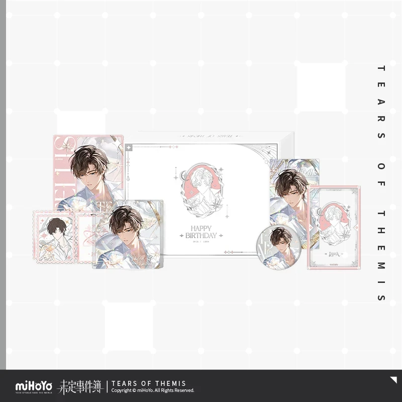 

[Genuine] STELLIS' HEARTBEAT Artem Birthday Commemorative Gift Box Game Tears of Themis Libra Badge Card Ornament Cosplay Set