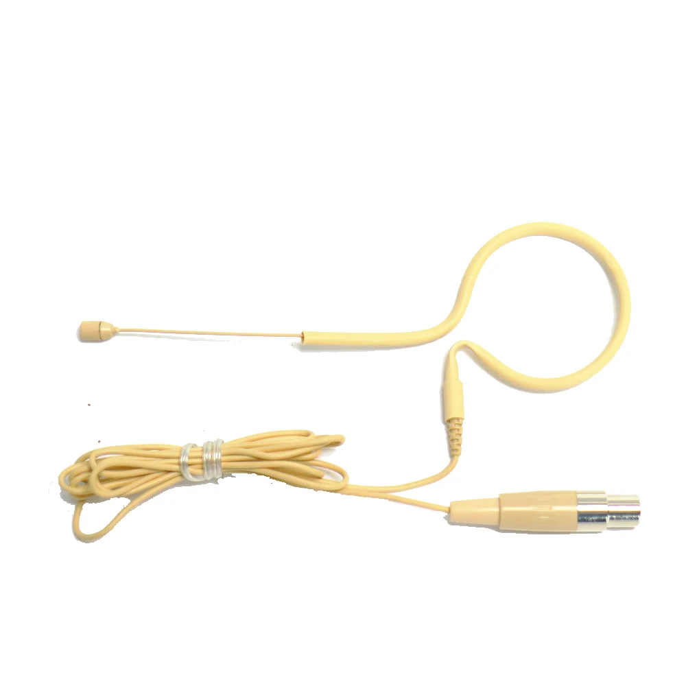 

Beige Single Earset Microphone For Shure Wireless BeltPack System TA4F 4Pin Headset Super-Omnidirectional