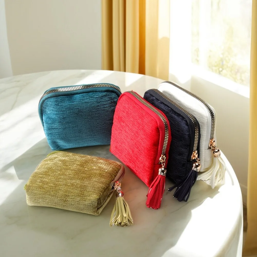 

Exquisite Jewelry Storage Bag Ring Pendant Jewelry Display Tassel Zipper Jewelry Bag Bracelet Portable Jewelry Organizer