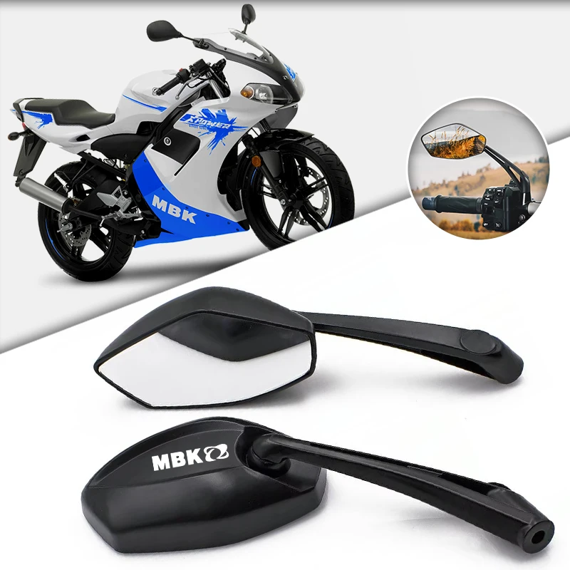 Easy Installation Motorcycle Rearview Mirror ATV Off-Road Moto Motorbike For MBK Booster 50CC Spirit Nitro 50C Stunt Accessories