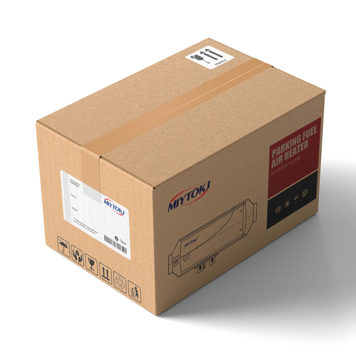 12V/24V Electric Car Heating 5KW Diesel Hot Water Heaters 12/24 Volt DC Parking Heater for Truck/Van/Caravan/RV With Fuel Tank