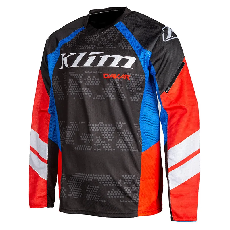 For Klim Dakar Motorcycle T-shirt Racing Men Breathable Long Sleeve Mountain Downhill Bike Clothes DH MTB Motocross Jersey view 3