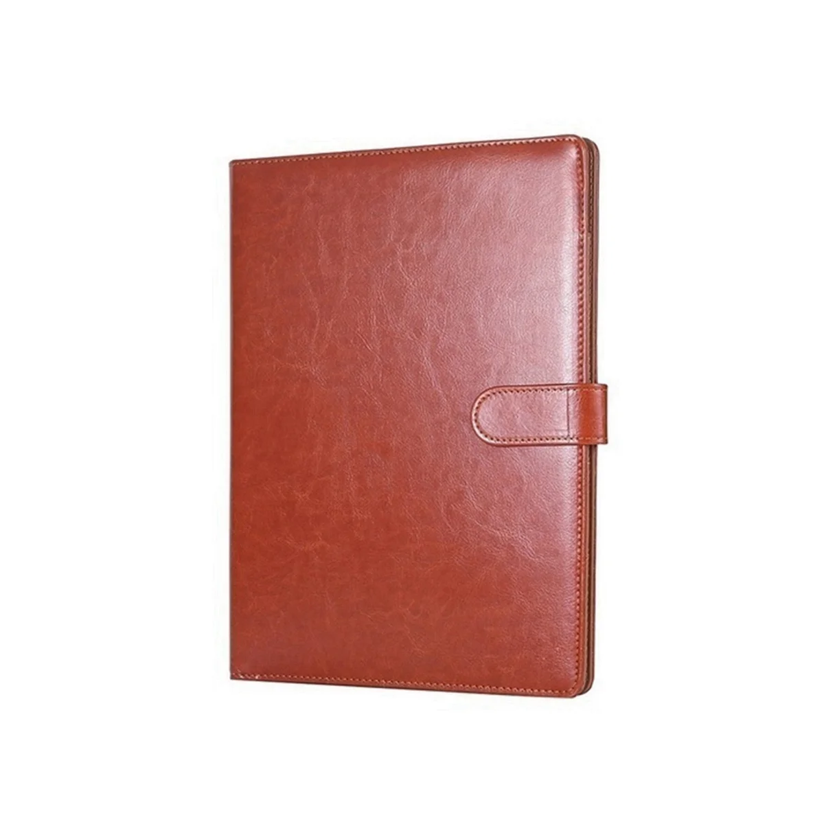 

A4 Leather Folder Multifunctional Business Contract Folder with Notes Business Stationery Folder Brown