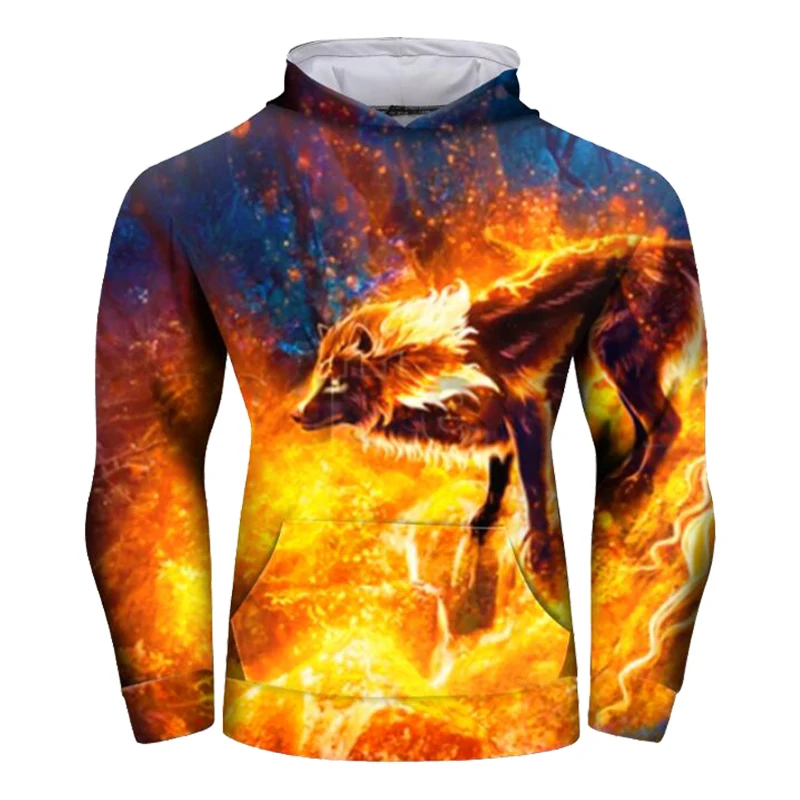 

Cody Lundin Full Sublimation Printed Men's Fashion Athletic Sweatshirts Animal 3D Printed Hoodies