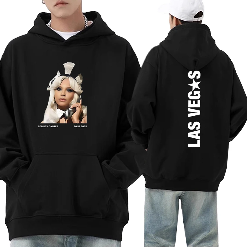 

Fashion Singer Beyonce Cowboy Carter 2025 Tour Graphic Fleece Sweatshirt Men Women Autumn Winter vintage Long sleeve Pullovers