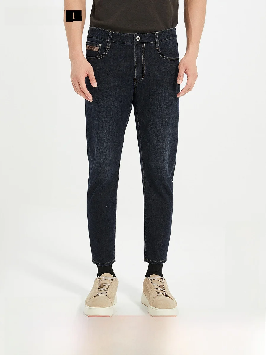 Low Waist Men's Jeans Lilanz Nine Points Fashion Urban Style High Elasticity Polyester Cotton Lycra Autumn New Arrival