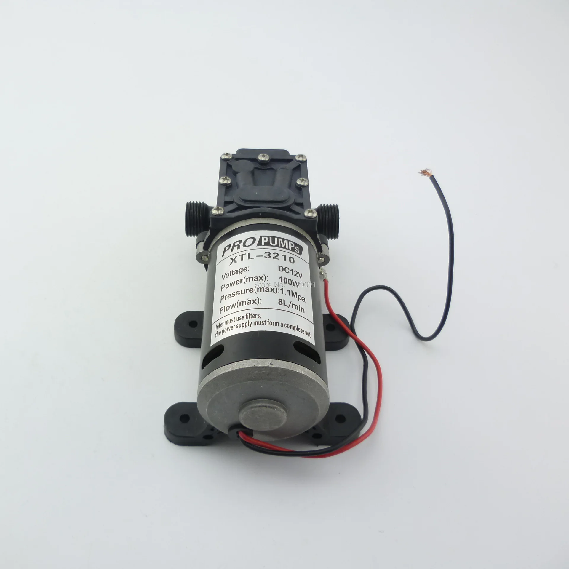 1pcs 8L/min 100W Dc 12v 24 Water Pump High Pressure Self Priming Small Electric Diaphragm Liquid Pump Return Valve Type