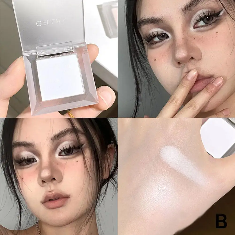 Highlighter Powder Face Brightening Contouring Palette for Tear Troughs Lightweight Concealer Shimmer Matte Makeup Kit 1.6g