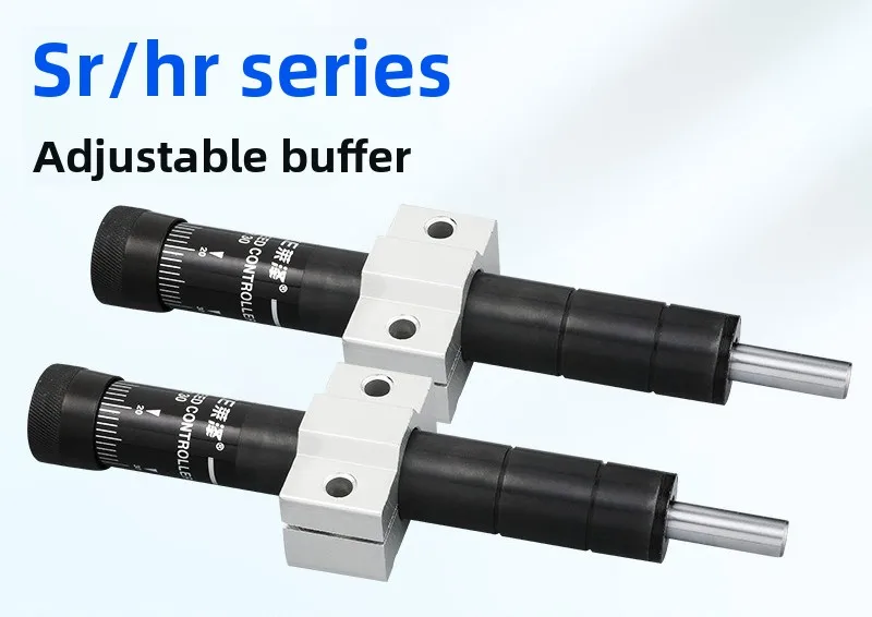 Adjustable Pneumatic Hydraulic Buffer SR/HR15-30-60, 80 Shock Absorber with Speed Stabilizer, Oil Dampener /Automation