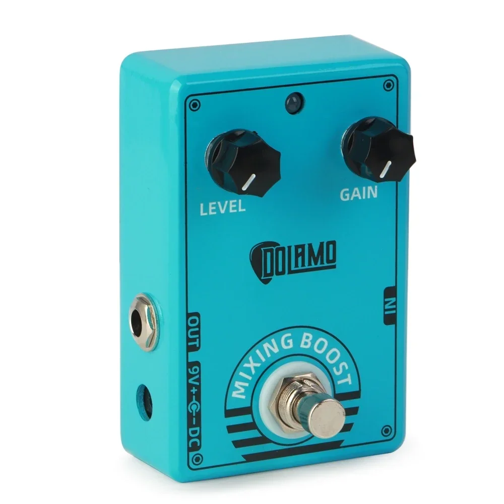Dolamo D-10 Boost Pedale effetti per chitarra elettrica Involucro in lega Controlli di livello e guadagno True Bypass Accessori e parti per chitarra a pedale