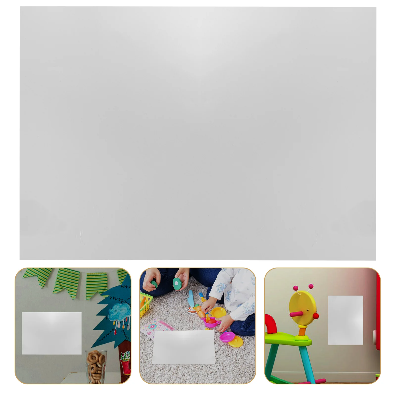 

Flexible Adhesive Mirror Sheets Resin Plastic Mirrors Diy Kaleidoscope Nursery Wall Decor Bedroom Baby Play Mirrors Tiles Decal