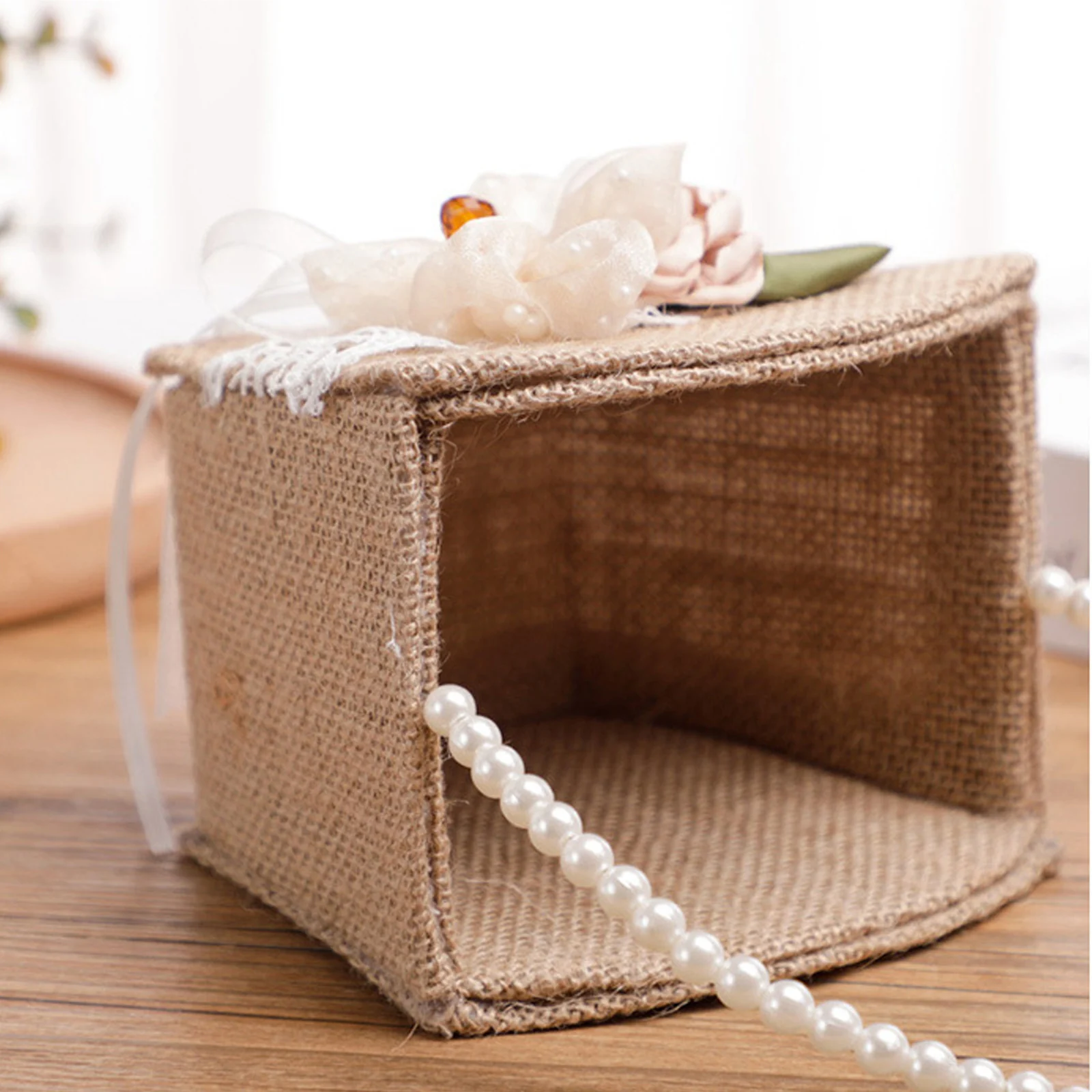 

Wedding Flower Basket Rustic Decor Girl Baskets for Weddings Glass Petal Handheld Storage Container Wedding Supplies Delicate