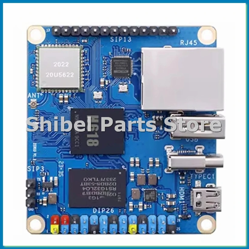 

For Zero 3 1GB RAM Development Board DDR4 Allwinner H618 WiFi Bluetooth PC Zero3 Single Board Computer-A57M