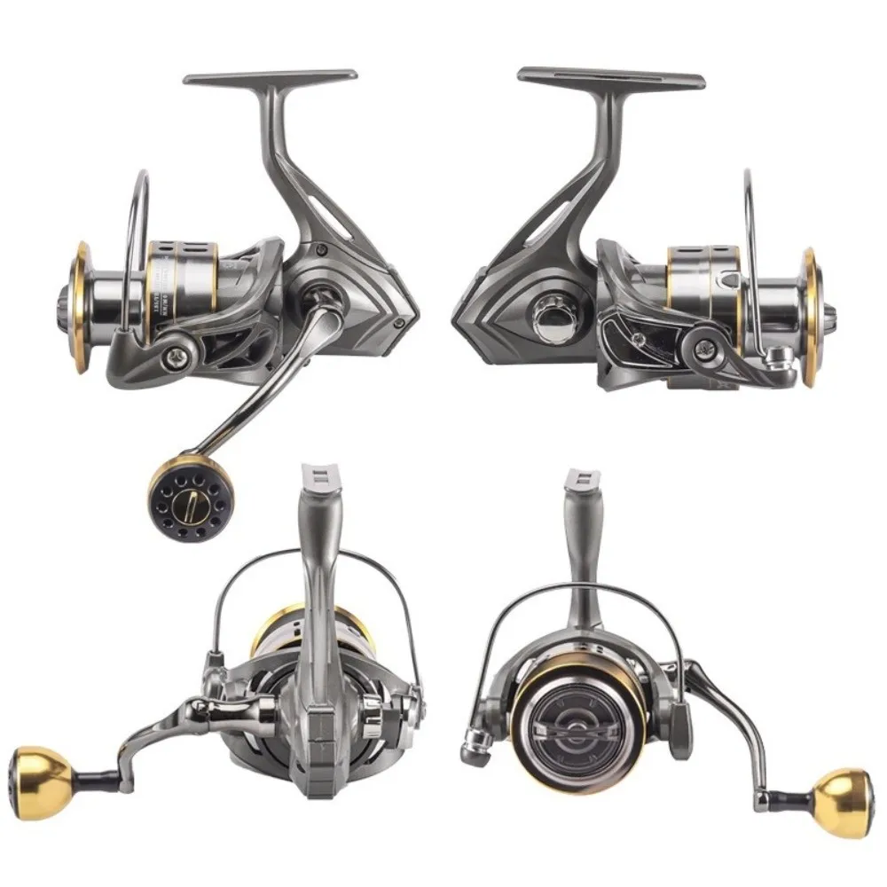 Max Drag 30KG Angelrolle mit Rechts-/Linksgriff, No-Gap-Design, Spinnrolle, weicher Gummigriff, Metallspule – Detail 5