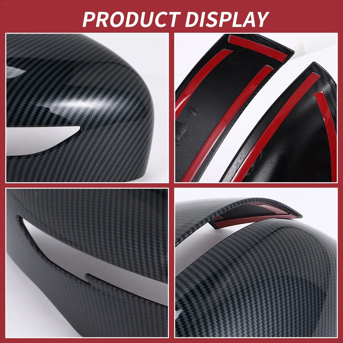 #77B Door Mirror Cover Rear View Overlay Trim Car Styling for Nissan Juke,Rearview mirror decorative cover,(ABS)