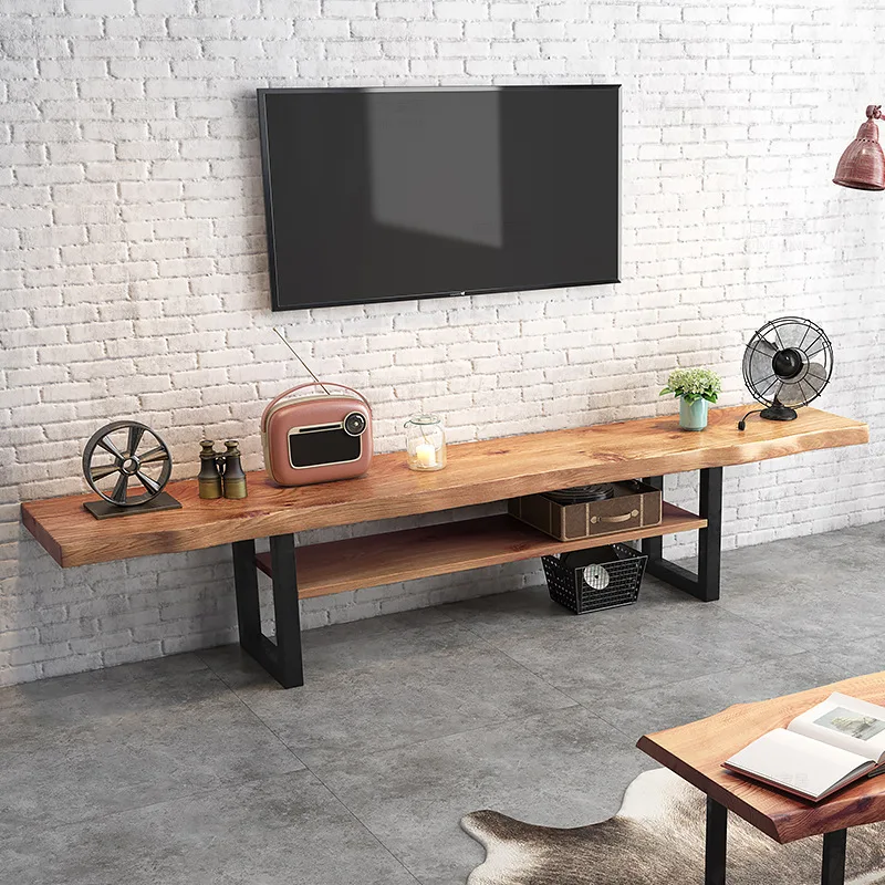 Nordic, household, long, solid wood, TV cabinet, coffee table, combination