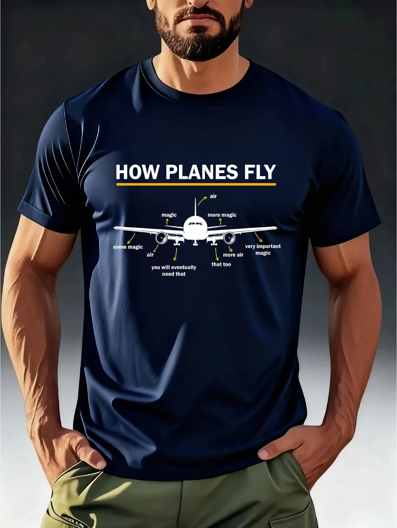 Men's Funny Aviation T-Shirt 