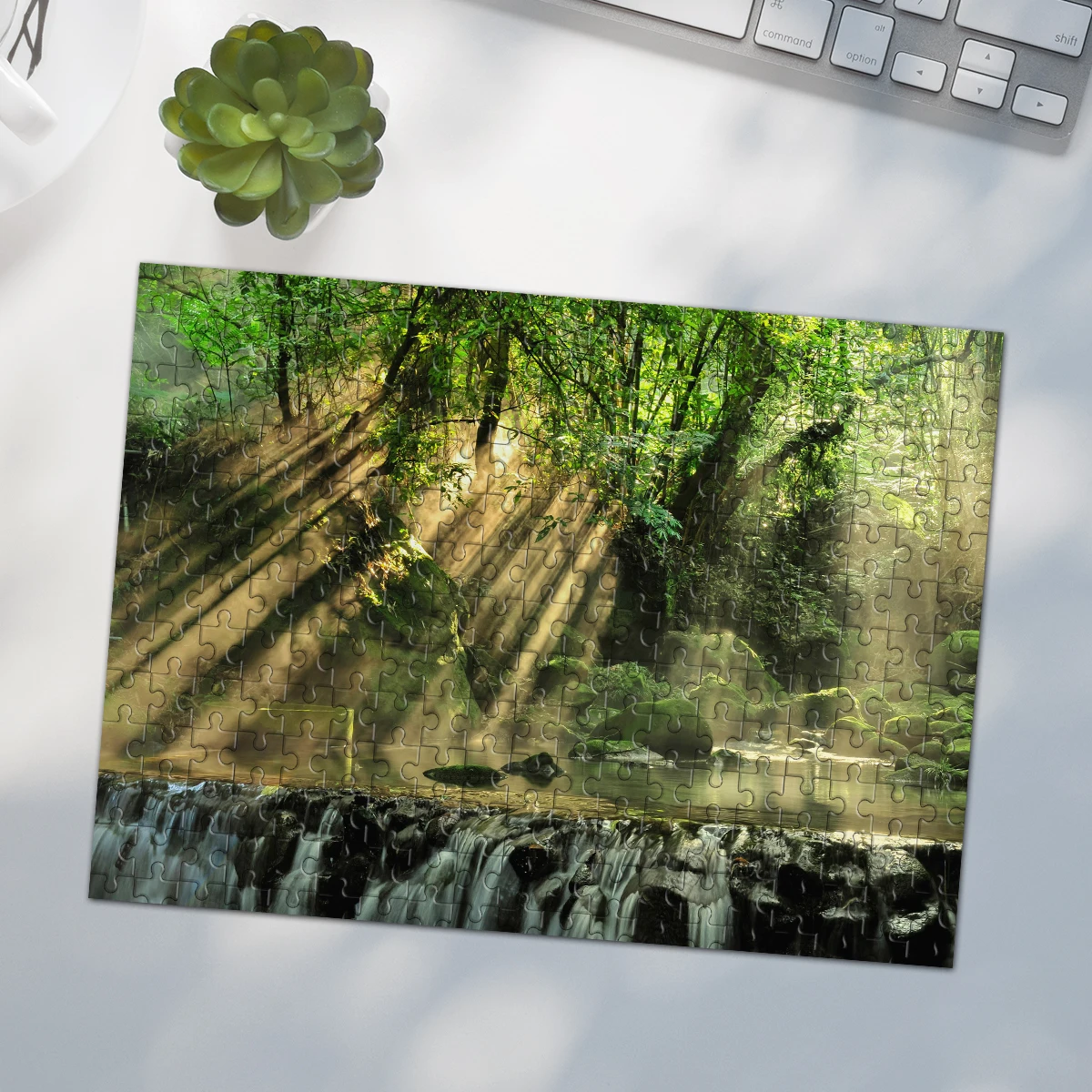 35/300/500/1000pcs Personalized Custom Photo Puzzle scenery photo Diy Toy for Kids Anniversary Festival Best Gift