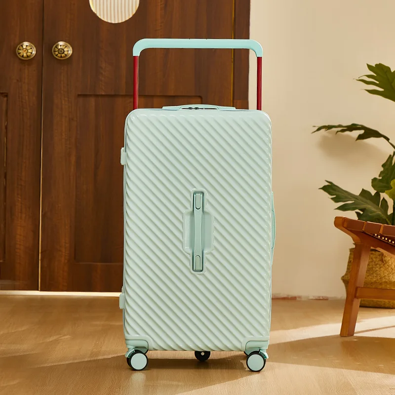 24-Zoll-Trolley-Koffer mit fünf Rädern und Hartschalen, leises Handgepäck, großes Fassungsvermögen, mit USB-Anschluss und Zahlenschloss