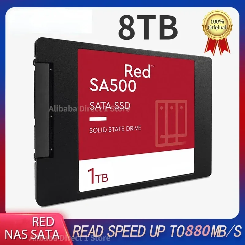 Original SA500 Red NAS Internal Solid State Drive SSD SATA III 3D NAND 6 Gb/s 2.5