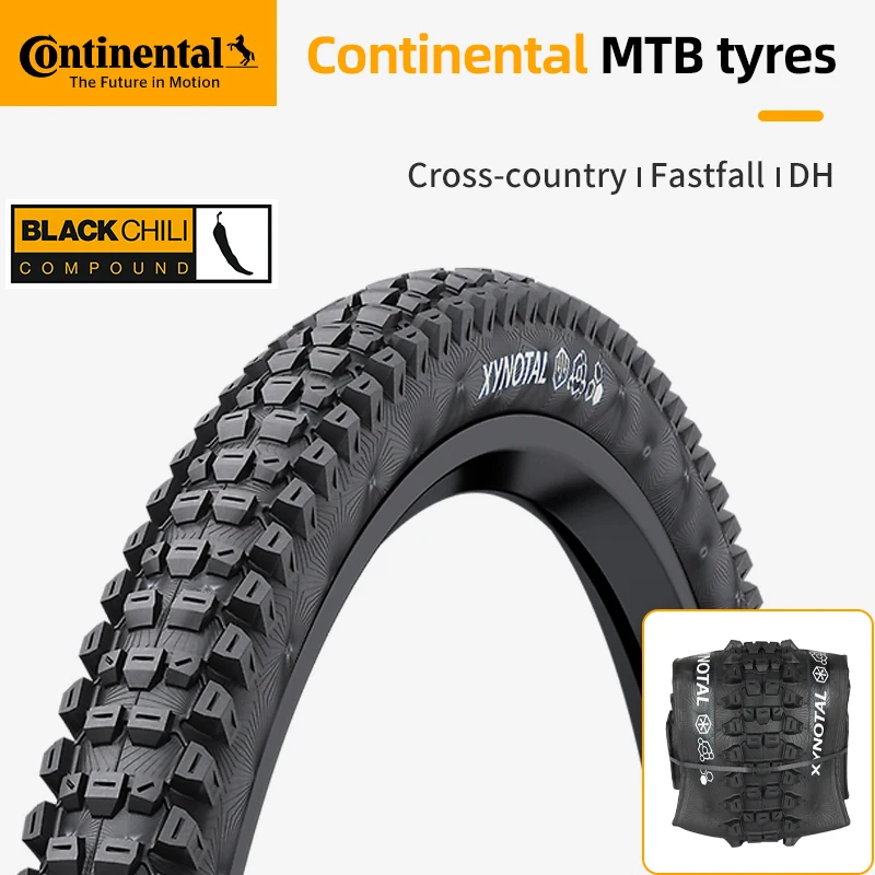 Continental Xynotal Mountainbike-Reifenfelge 27,5/29 MTB Tubeless Ready Anti Puncture 180TPI Faltreifen Off-Road Downhill-Reifen