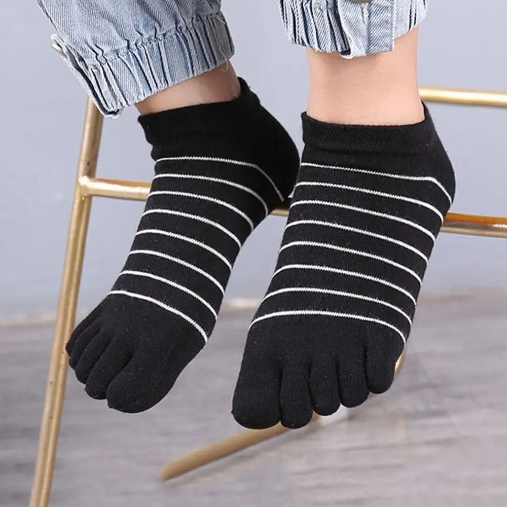 Short Socks Elastic Short Socks For Women Cotton Low Tube Ankle Socks Toe Socks Five Finger Socks Boat Socks Female Hosiery