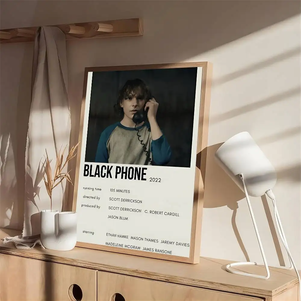 الهاتف الأسود أنيمي الملصقات لزجة ورق أبيض يطبع الملصقات الفنية Kawaii غرفة ديكور #5