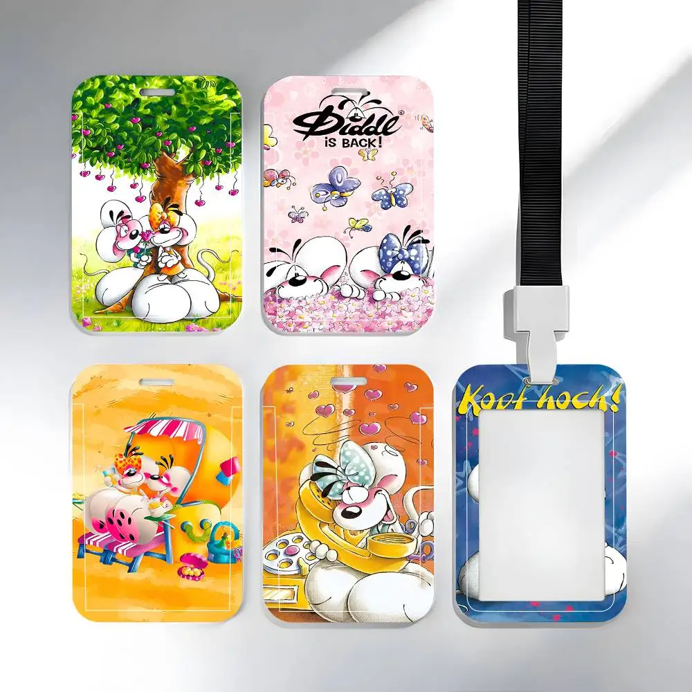 Cartoon D-Diddls Lanyard Card Holders Student ID Card Holders Neckband Card Holders Access Control Accessories Gifts