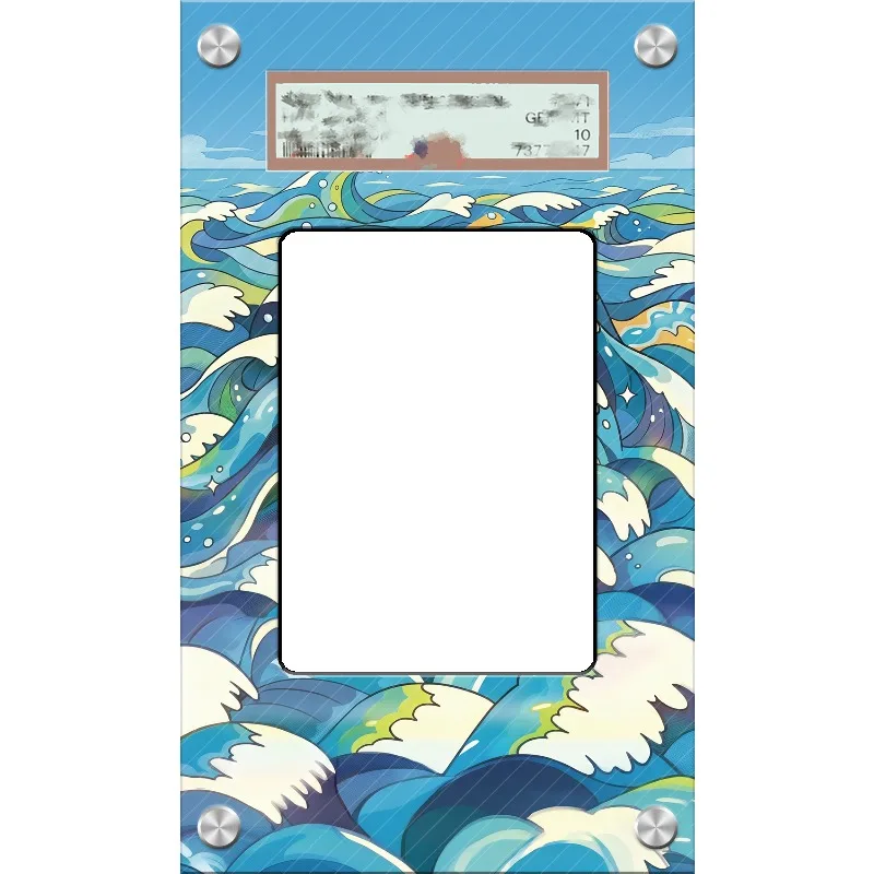 Art Display for Pokemon Surfer Card PTCG Keychain Anime Game Collectibles Anime Merchandise Acrylic Protective CaseToys Gift