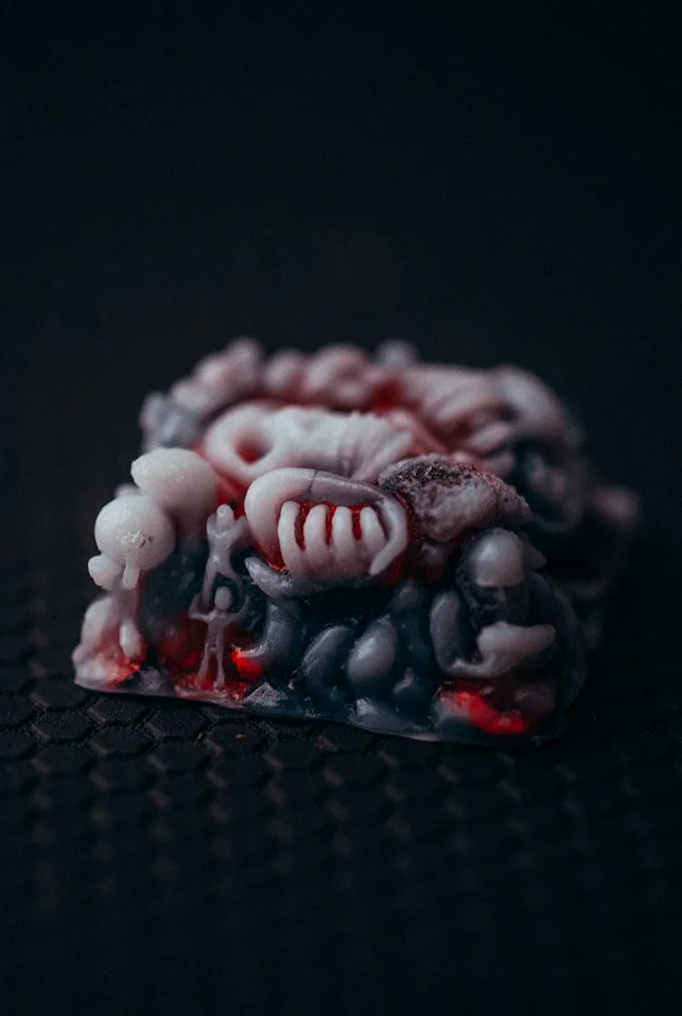 Mechanical keyboard, personalized skull resin keycap for cross shaft