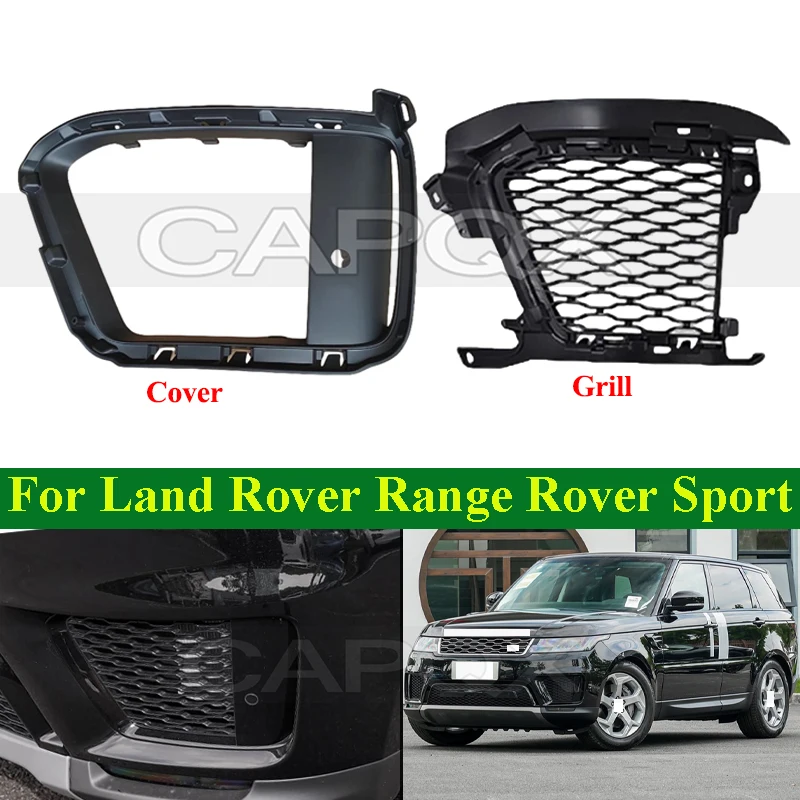 

CAPQX Front Fog Light Frame Cover For LAND ROVER RANGE ROVER SPORT Front Fog Lamp Frame Foglight Frame