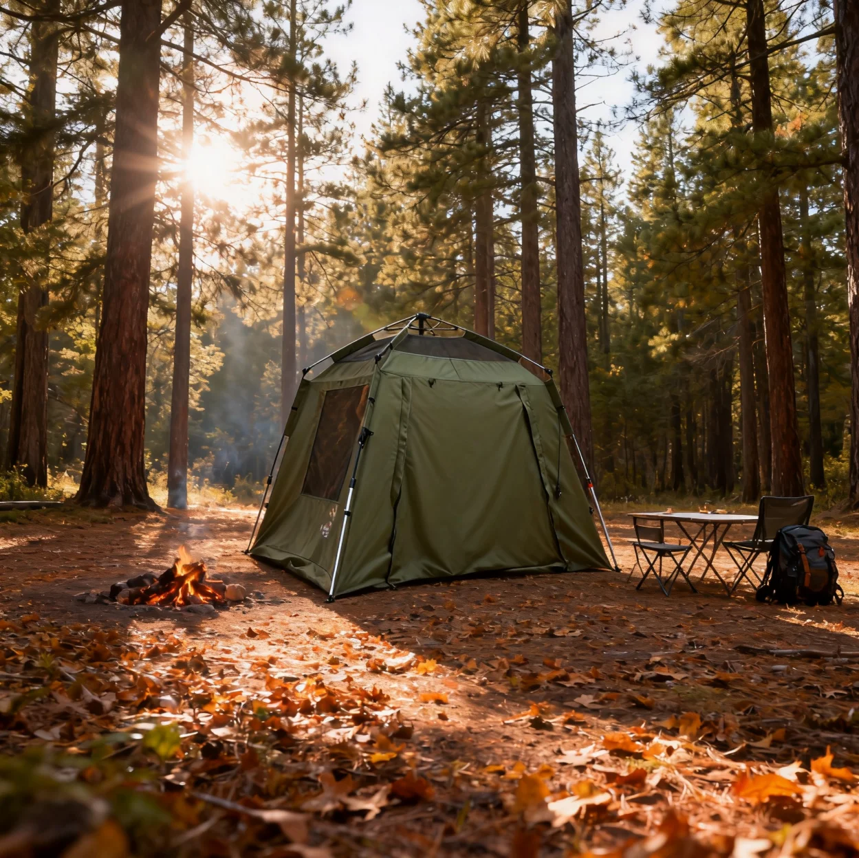 Customizable Double-person Automatic Dome Tent Made of Waterproof Oxford Fabric With a Single-room Design.