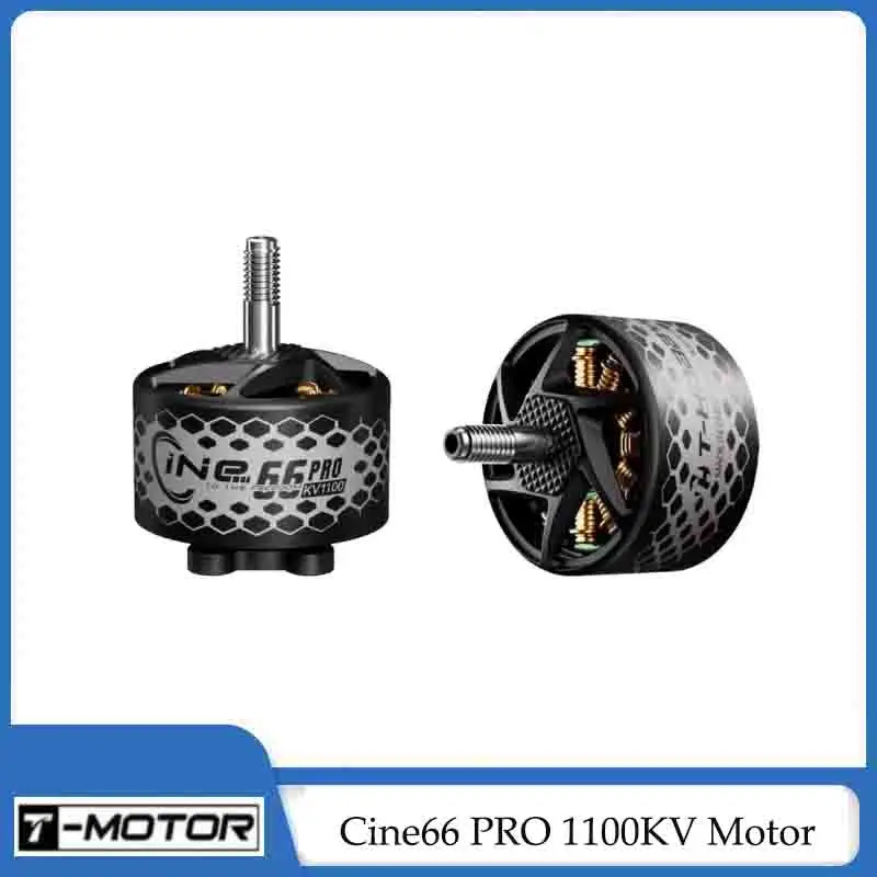 

Бесколлекторный двигатель T-Motor Cine66 PRO 1100KV для FPV-дрона с дальностью полета 6S, для сборки Cinelifter с 6-7-дюймовыми пропеллерами, для фристайла