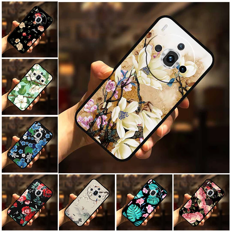 For ZTE Nubia Z60S Pro Case 3D Flower Soft Relief Emboss Silicone Back Covers for ZTE Nubia Z60 S Pro 5G Case TPU Protector Para