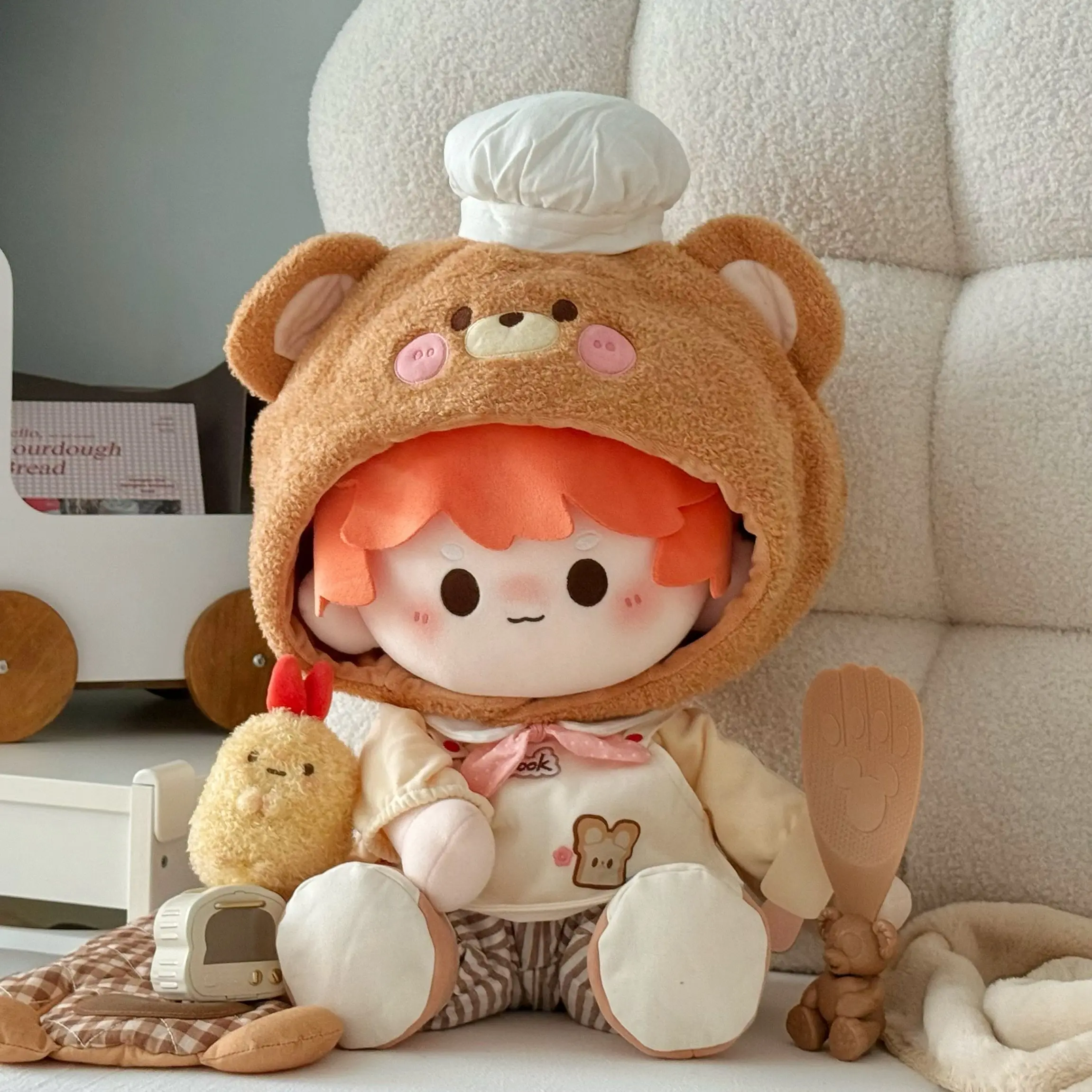 Disponibile Abbigliamento per Bambole da 40cm, Completo Cartoon con Tema Pasticceria, Pinguino, Orso, Lupo, per Peluche e Giocattoli Anime, Regalo per Bambini