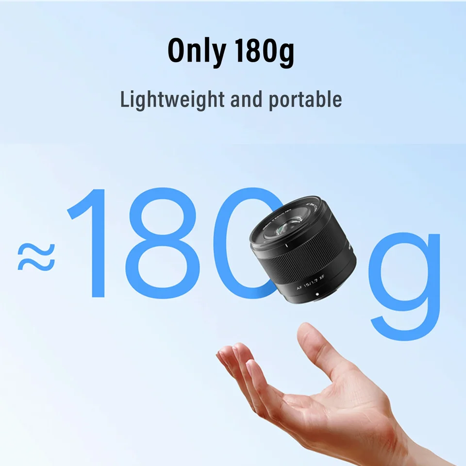 VILTROX AF 15mm F1.7 Air E/Z/X APS-C lentille pour Sony E Nikon Z Fujifilm X-Mount lentille de caméra grande ouverture Autofocus Vlog lentille