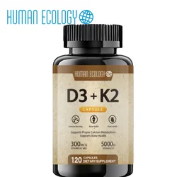 Shengsu K2 (mk7) (100mcg)+vitamin D3 (5000 Iu) 120 Capsules - Gluten Free And Non Gmo