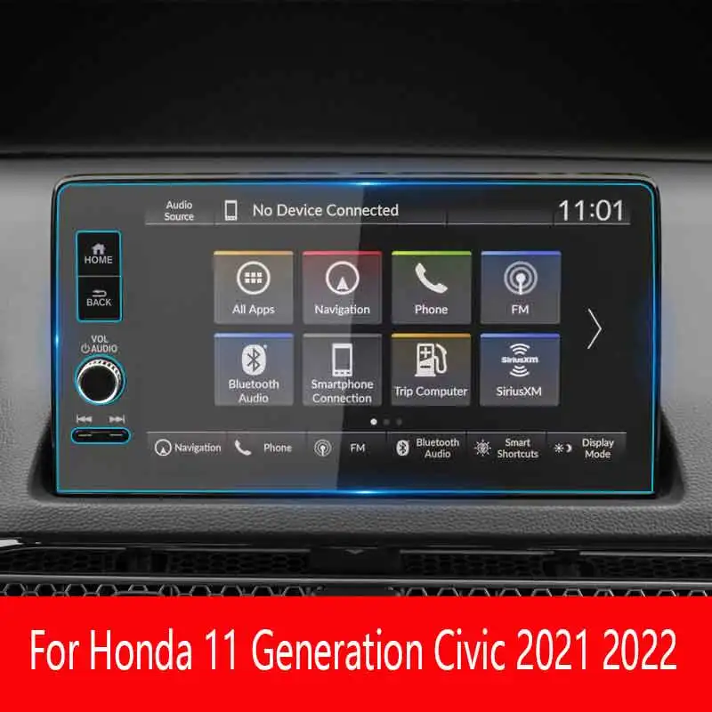 For Honda 11 Generation Civic 2021 2022 Car GPS Navigation Screen Tempered Glass Protective Film Auto Interior Paste Accessori