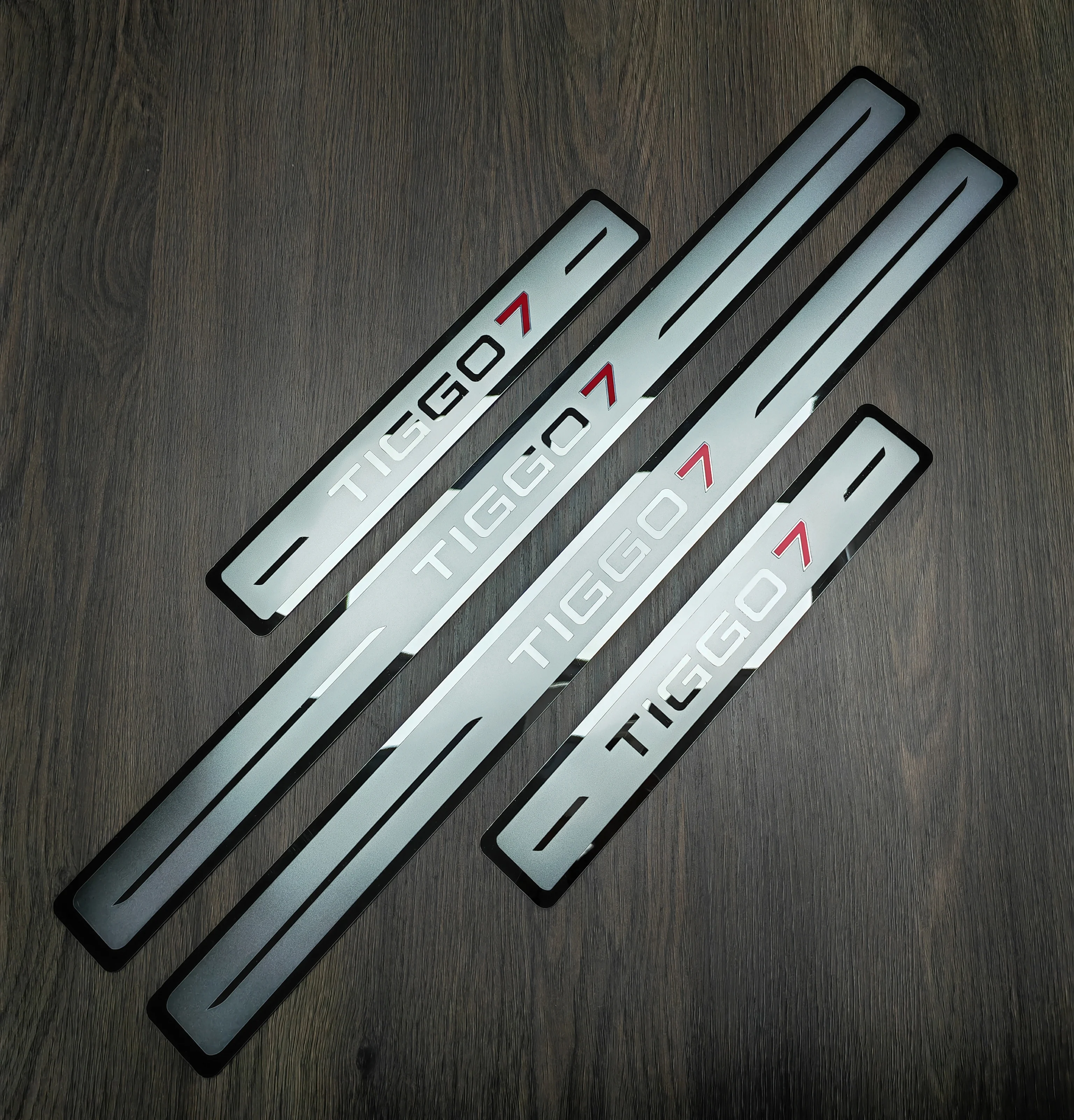 

Car Stainless Steel Door Sill Scuff Plate For Chery Tiggo7 Pro 2020-2024