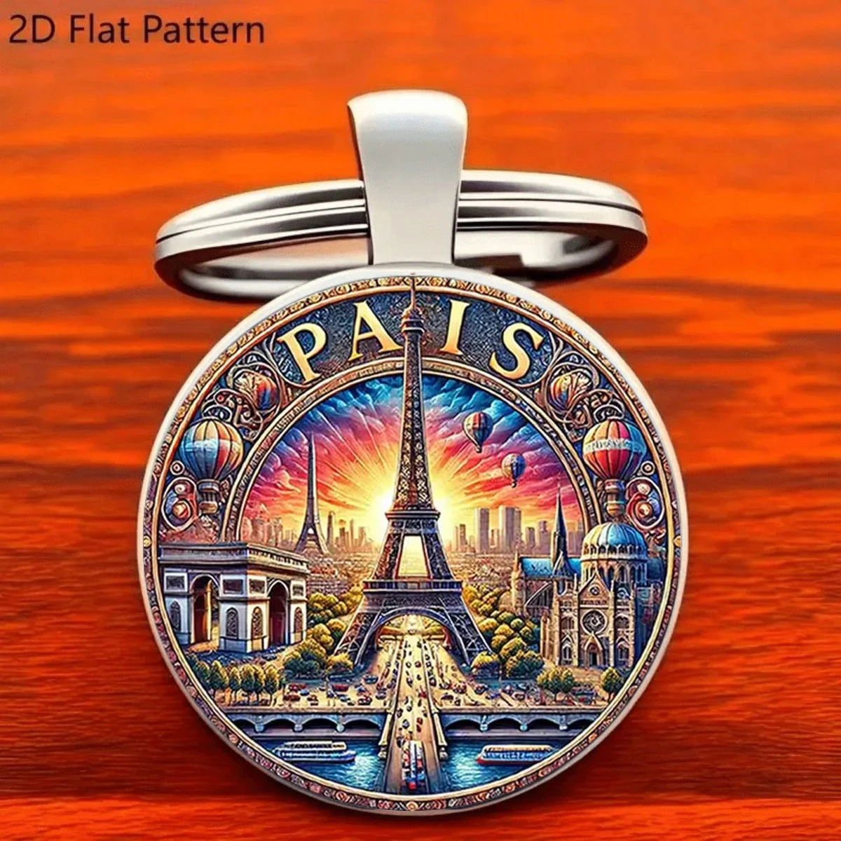 Paris Eiffel Tower Keychain, Durable Zinc Alloy Car Keyring, Birthday/Christmas Gifts for Women, Men, Travelers Travel Accessory