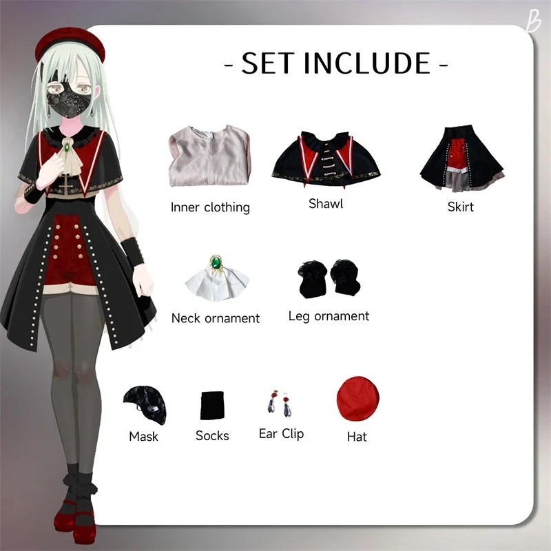 Bang Dream Sakiko Togawa Cosplay Kostuum Wakaba Mutsumi Carnaval Uniform Volwassen Anime Halloween Kostuums Maskerade Vrouwen Game