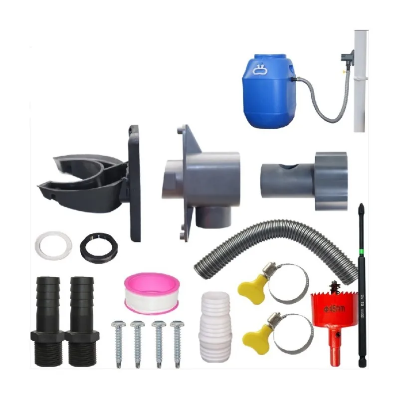 ABKY-Roof Water Collection System PVC Rainwater Collector Downspout Diverter Kit For 70-110Mm Pipe Heavy-Duty Rain Barrel