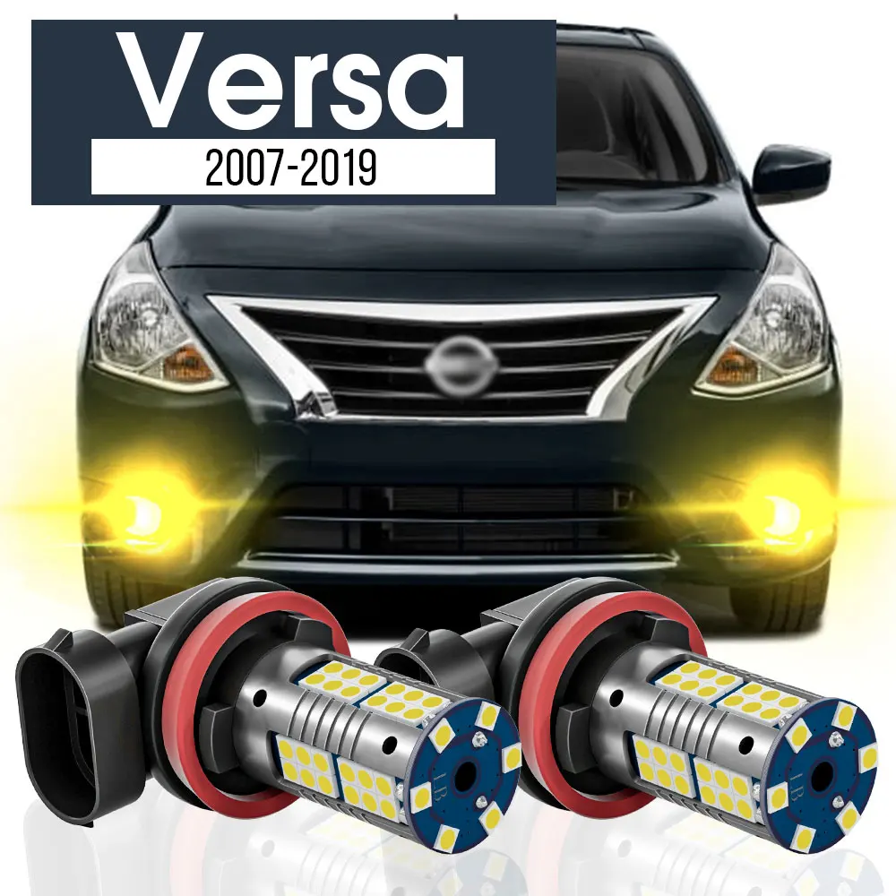 

2x LED Fog Light Lamp Blub Canbus Accessories For Nissan Versa 2007-2019 2008 2009 2010 2011 2012 2013 2014 2015 2016 2017 2018