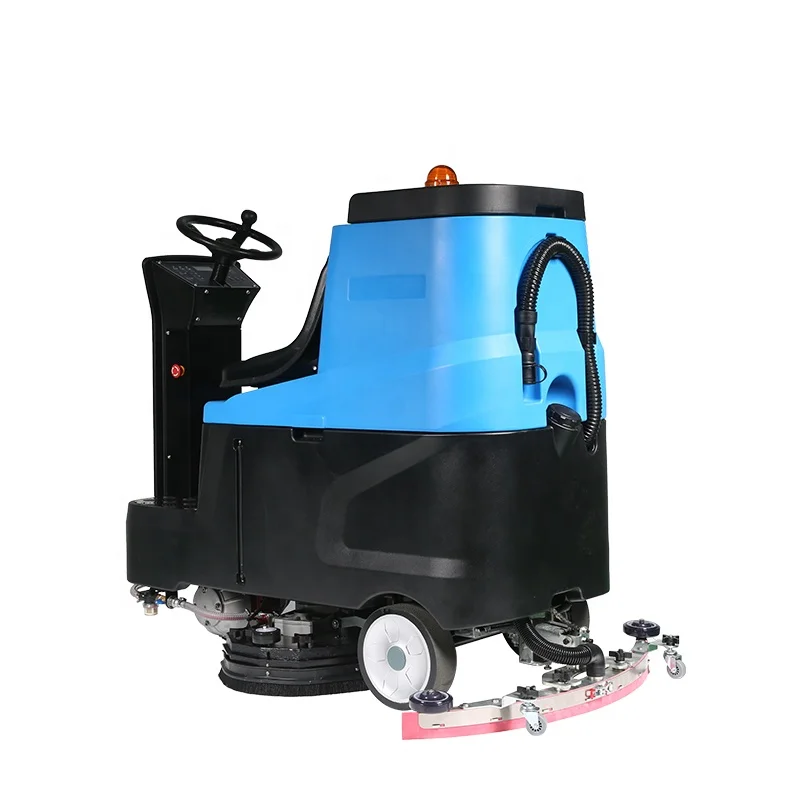 Electric 140L Ride On Floor Scrubber Battery Powered Floor Scrubber Machine With CE Approved