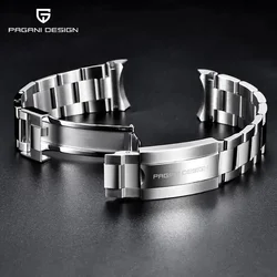 PAGANI DESIGN Original For PD1661,PD1662.PD1651 Watch 316L Stainless Steel Band Strap Jubilee bracelet width 20MM, length 220MM