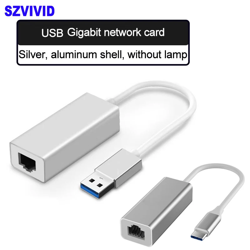 

1000Mbps USB Network Card USB 3.0 to RJ45 Lan Adapter USB Type C Ethernet Adapter For MacBook PC Windows XP 7 8 10 Android