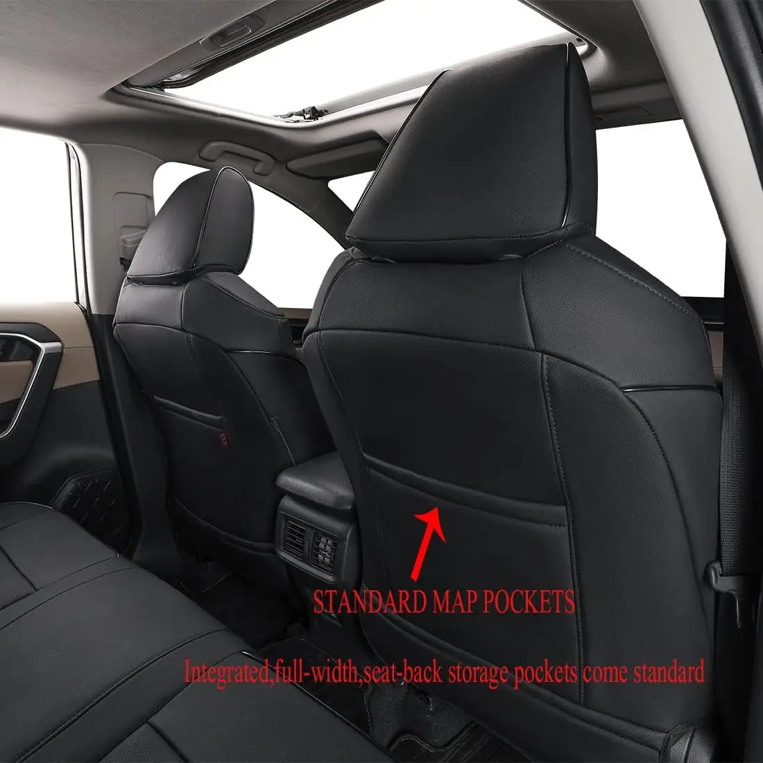 EKR Tiguan Car Seat Covers Custom Fit for Chevrolet Trailblazer 2021-2026 ACTIV/LT/RS Leather Car Seat Cover Full Set for SUV