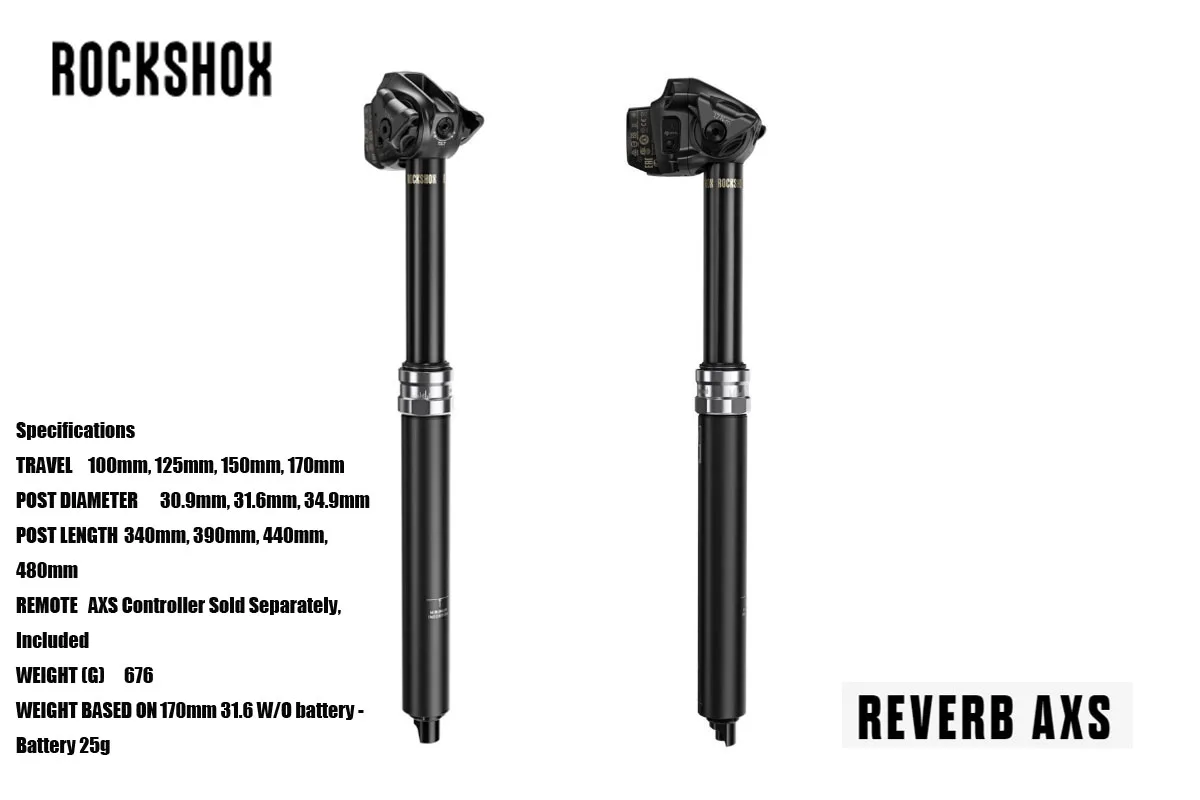 Беспроводной Электронный пипетка ROCKSHOX REVERB AXS, контроллер, который активируется с резко меньшим усилием и нулевым отвлечением